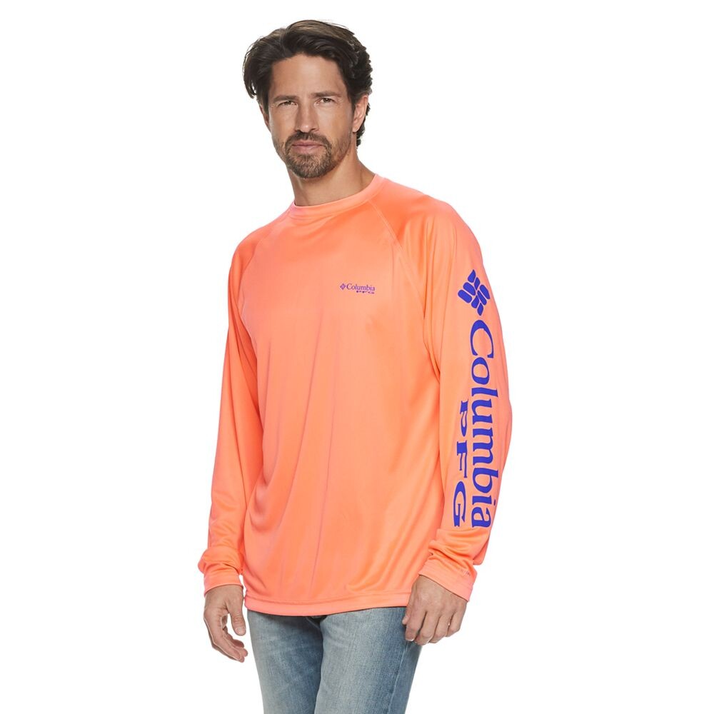 

Мужская рубашка с длинным рукавом Columbia PFG UPF 50 Terminal Tackle, цвет Bright Nectar