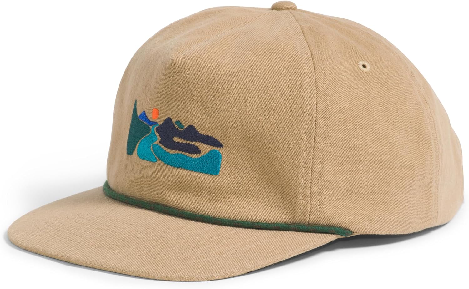 

THE NORTH FACE Norm 5-Panel Hat | Классическая бейсболка для мужчин и женщин из хлопкового корда, Khaki Stone/Rolling Hills Graphic