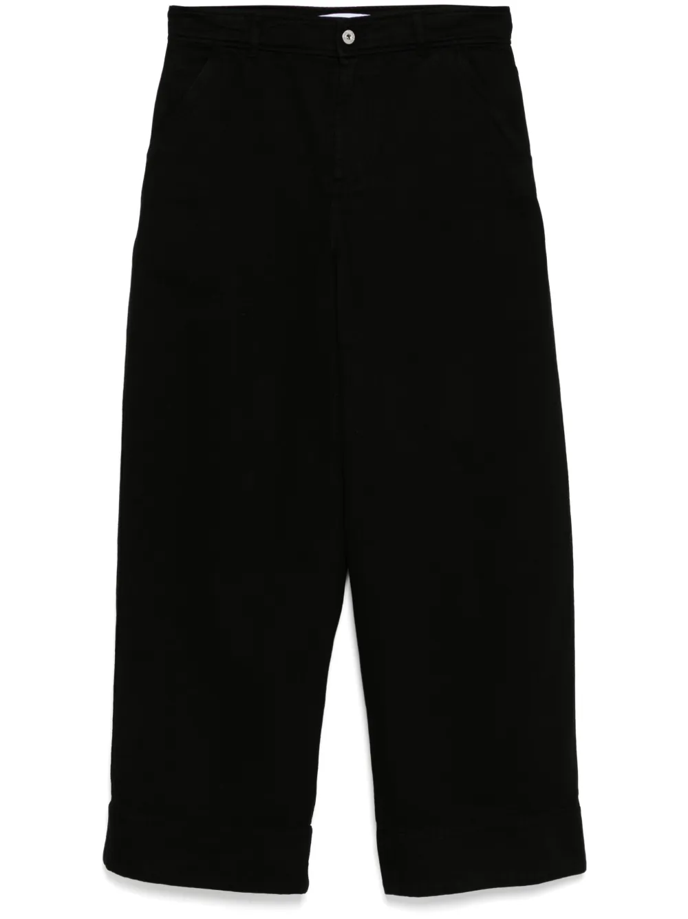 

Широкие брюки с завышенной талией JW ANDERSON, черный