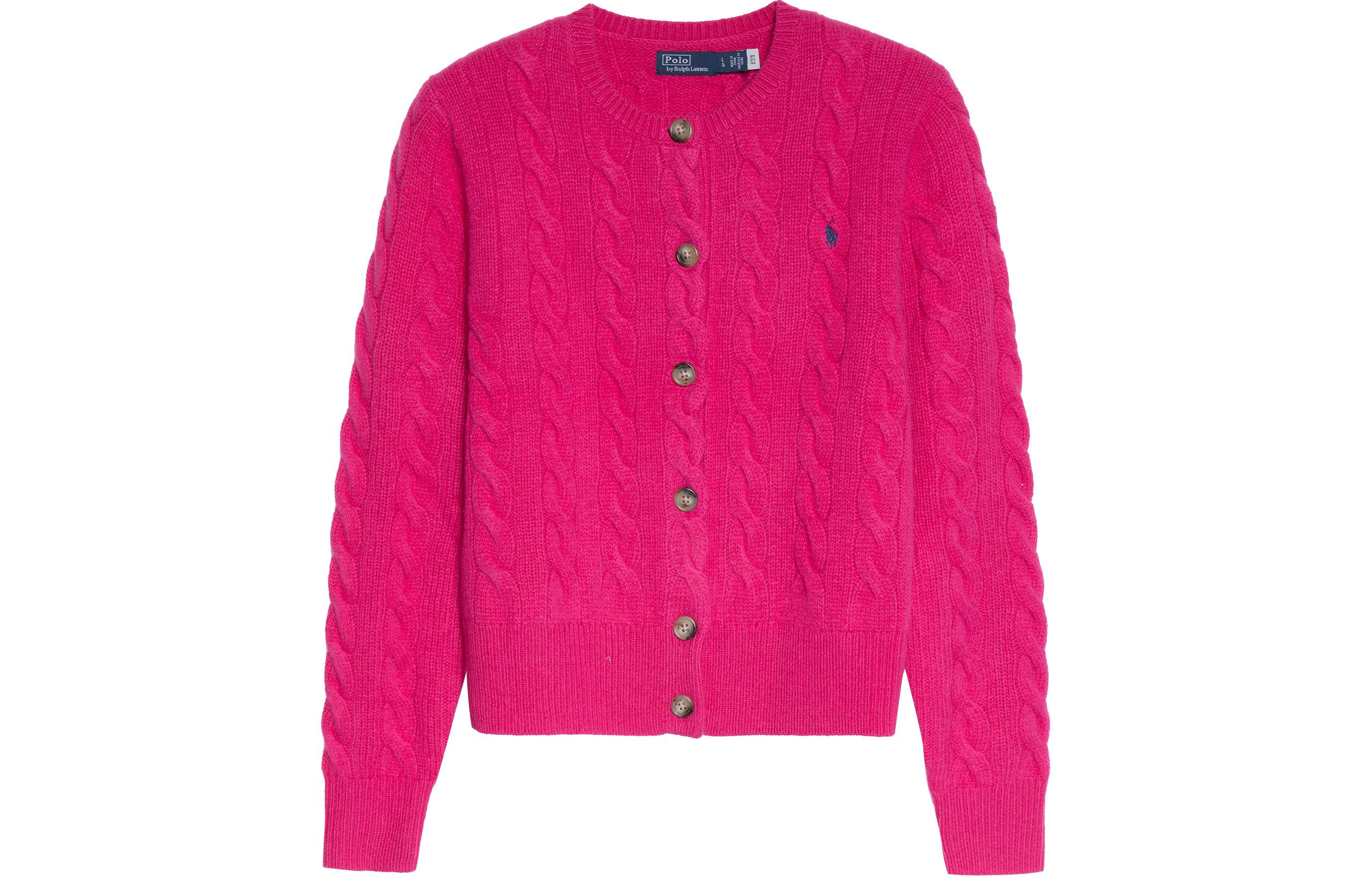 

Polo Ralph Lauren Кардиган Polo-Pony Cable-knit Cardigan Pink