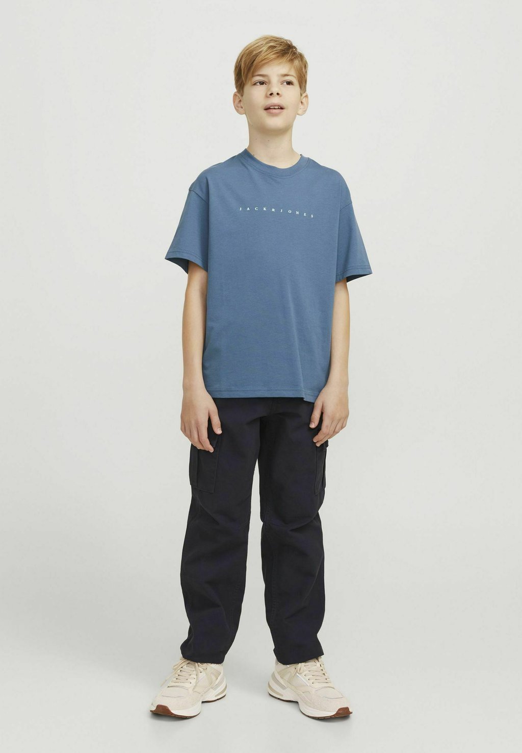 

Футболка с принтом Jack & Jones Junior, синий