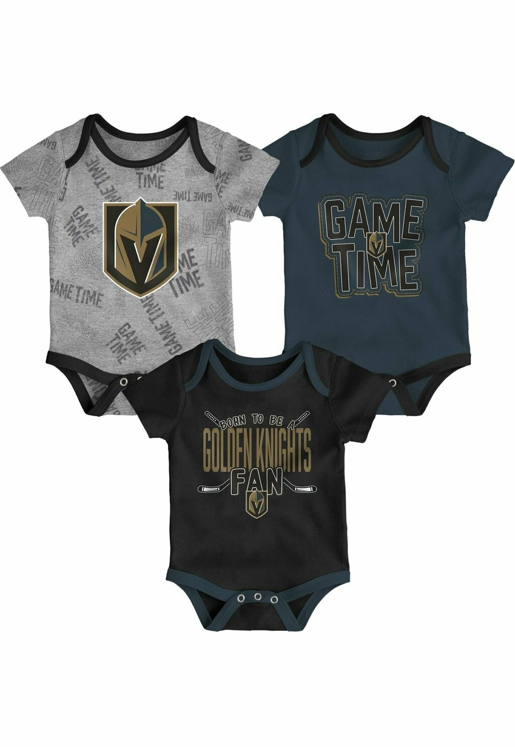

Боди NHL 3PACK VEGAS GOLDEN KNIGHTS Outerstuff, цвет grey dark blue