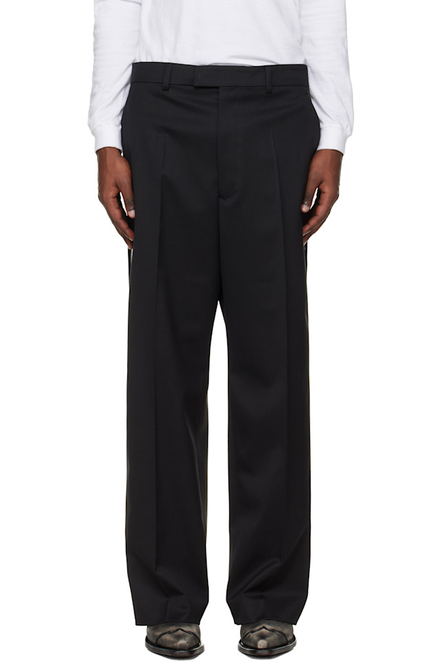 

Брюки, сшитые на заказ с использованием клейкой ленты Vetements, черный