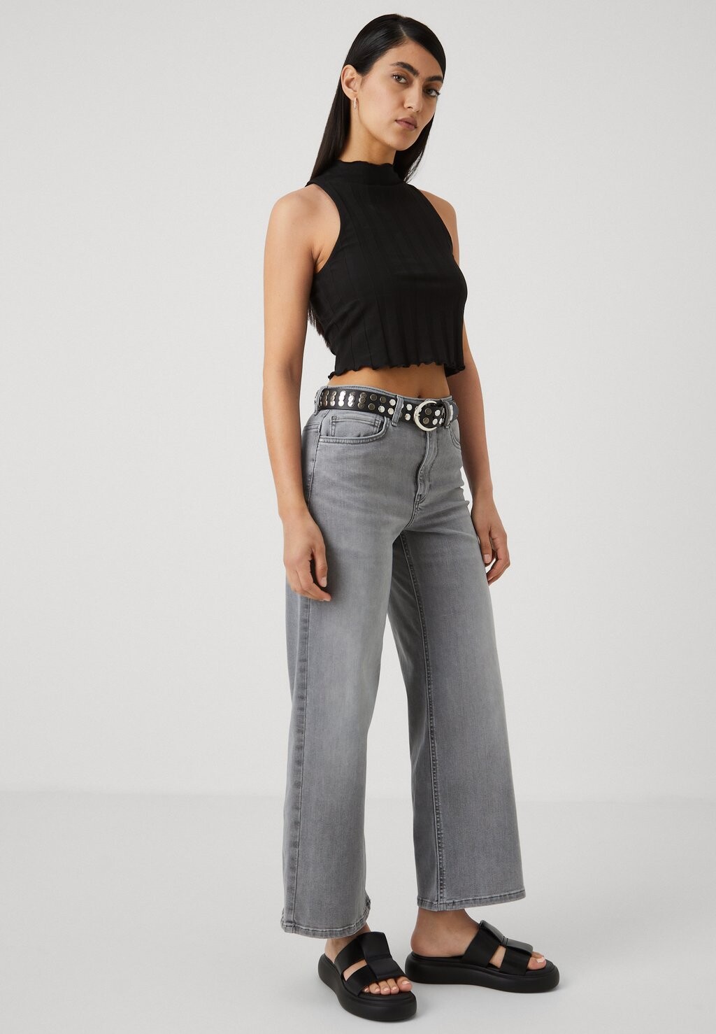 

Джинсы прямого кроя ONLMADISON BLUSH ONLY Petite, серый деним