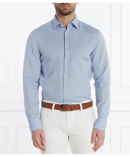 

Льняная рубашка c-hal-kent-c4-232 Casual fit Boss, синий