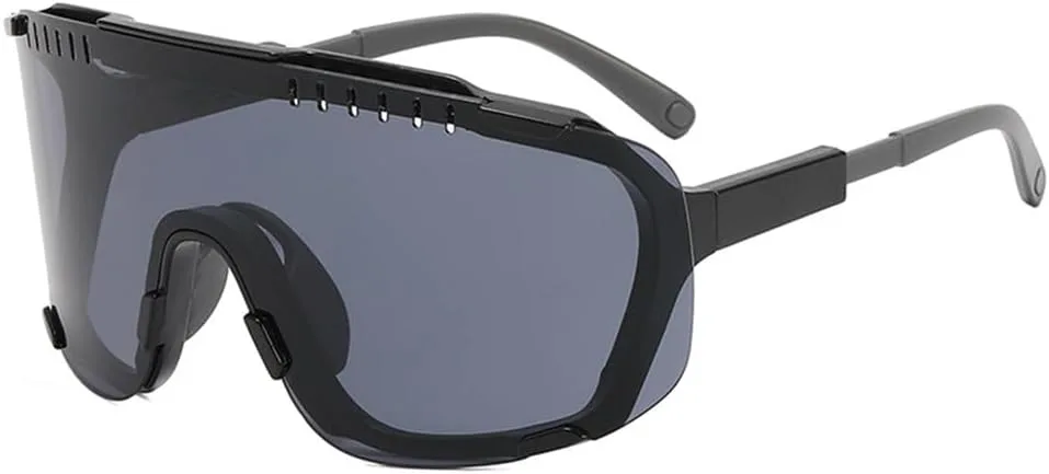 

Велосипедные очки, солнцезащитные очки для активного отдыха, солнцезащитные очки с эластичными дужками, цельные солнцезащитные очки, защитные очки KTUCN, Black