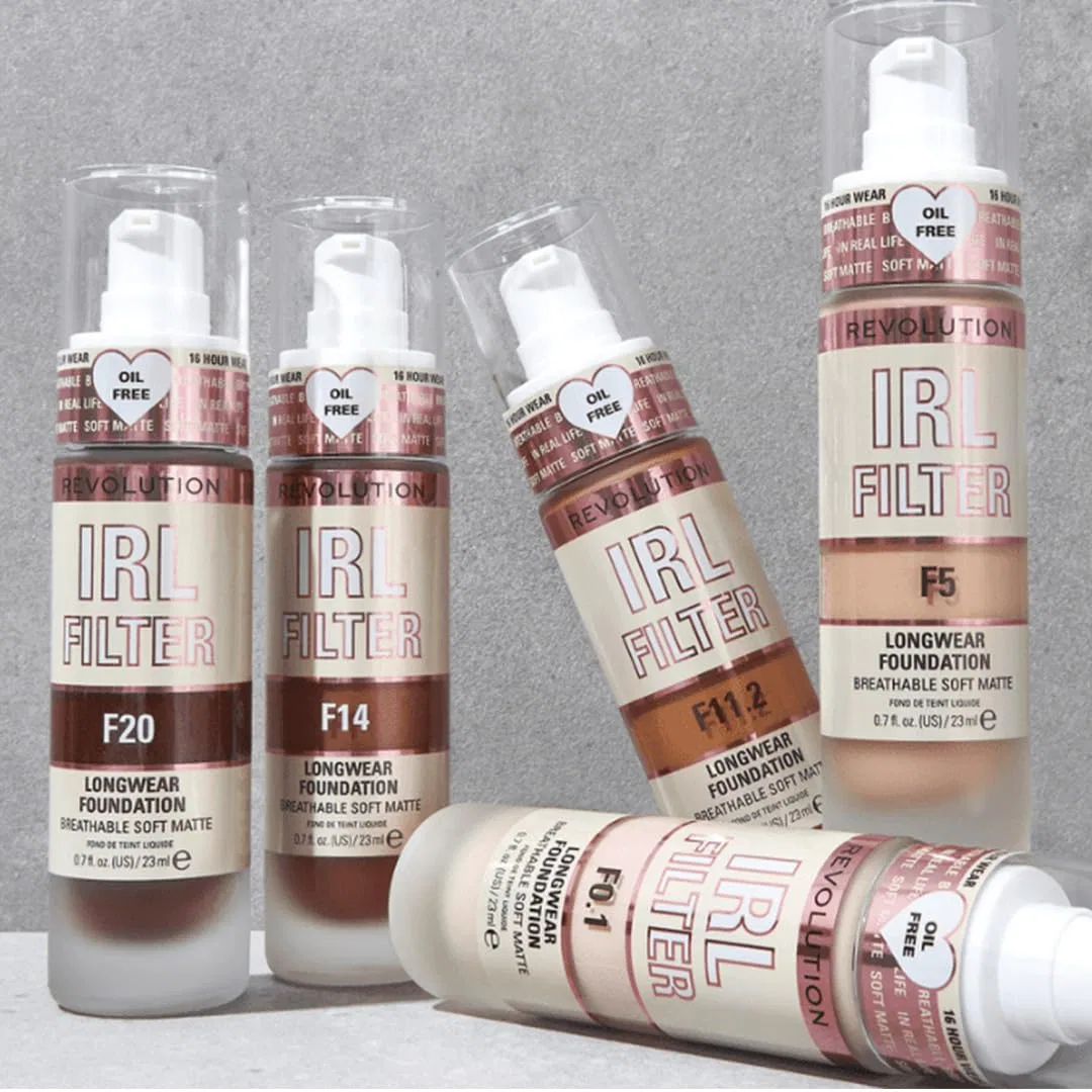 Тональный крем «IRL Filter Longwear Foundation» F8.2 от Makeup Revolution, 23 мл Revolution Beauty London, F8.2 — фото 4