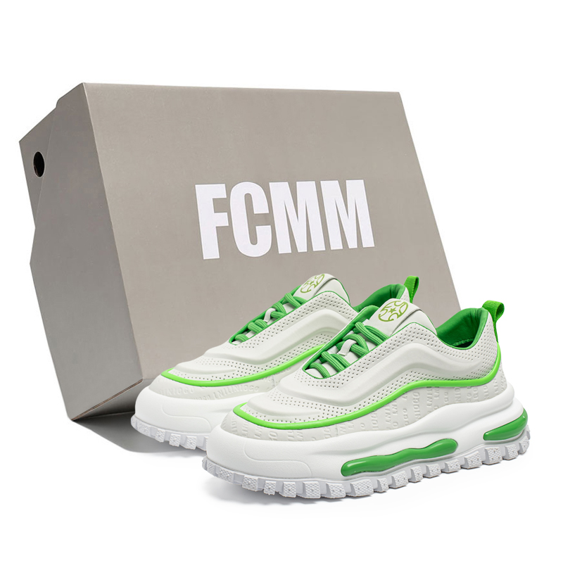 

Низкие повседневные туфли мужские FCMM, White Green