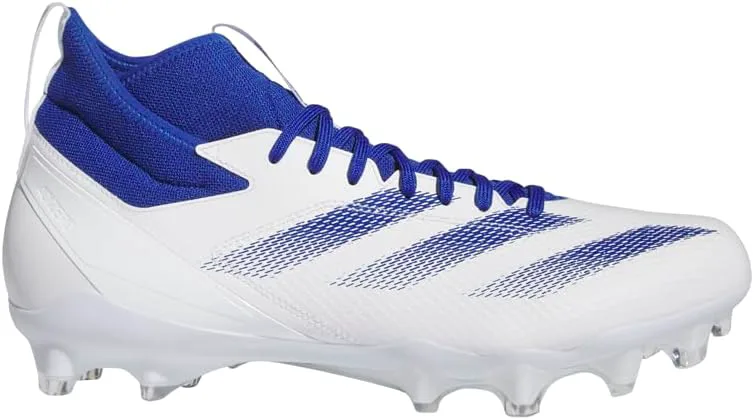 Футбольные бутсы Adidas Adizero Impact для взрослых, унисекс, белый/синий — фото 3
