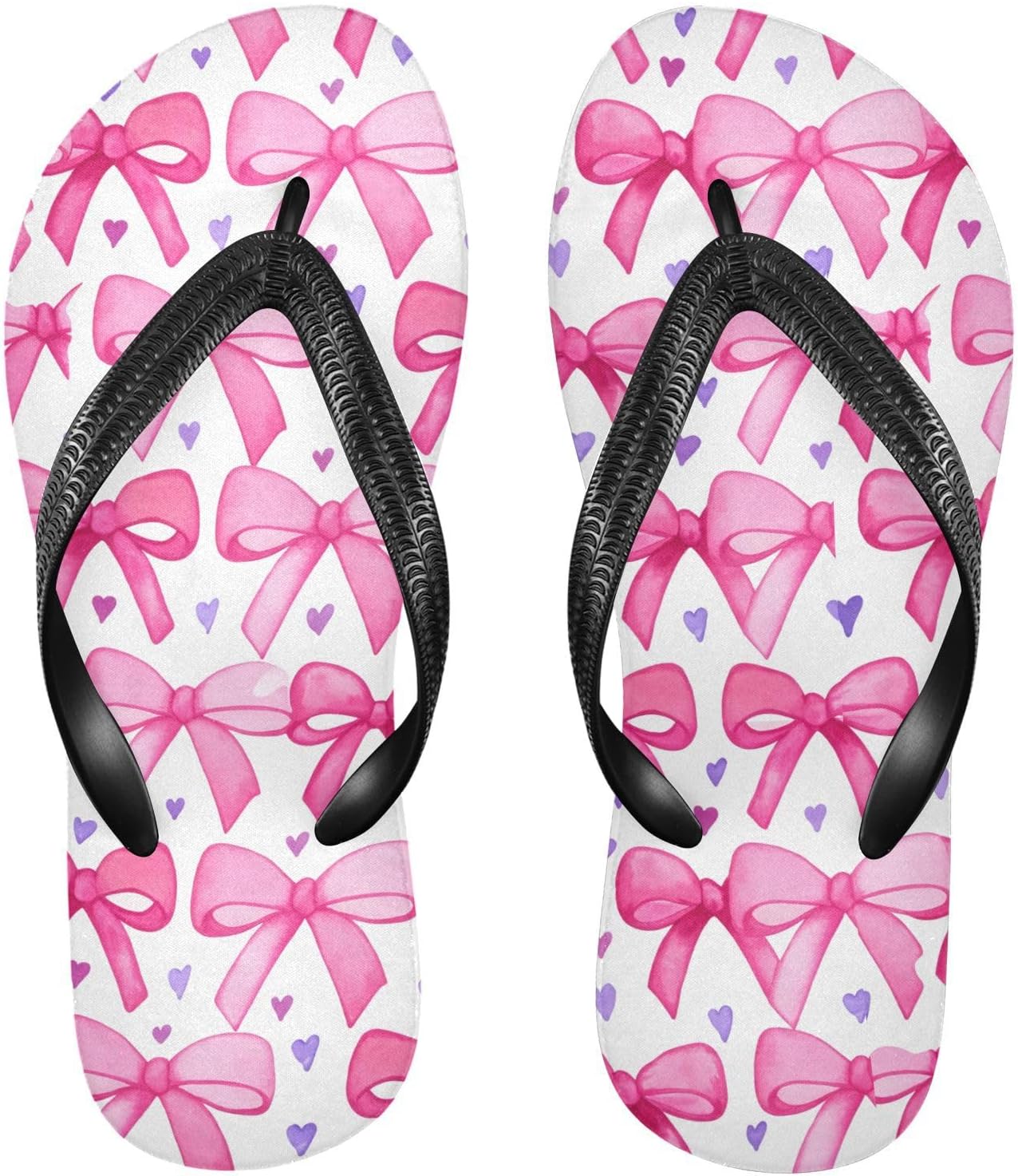 

Женские и мужские пляжные шлепанцы с бантом Bow Heart, белые, резиновые, с противоскользящей подошвой, для душа и летней ходьбы Sinestour