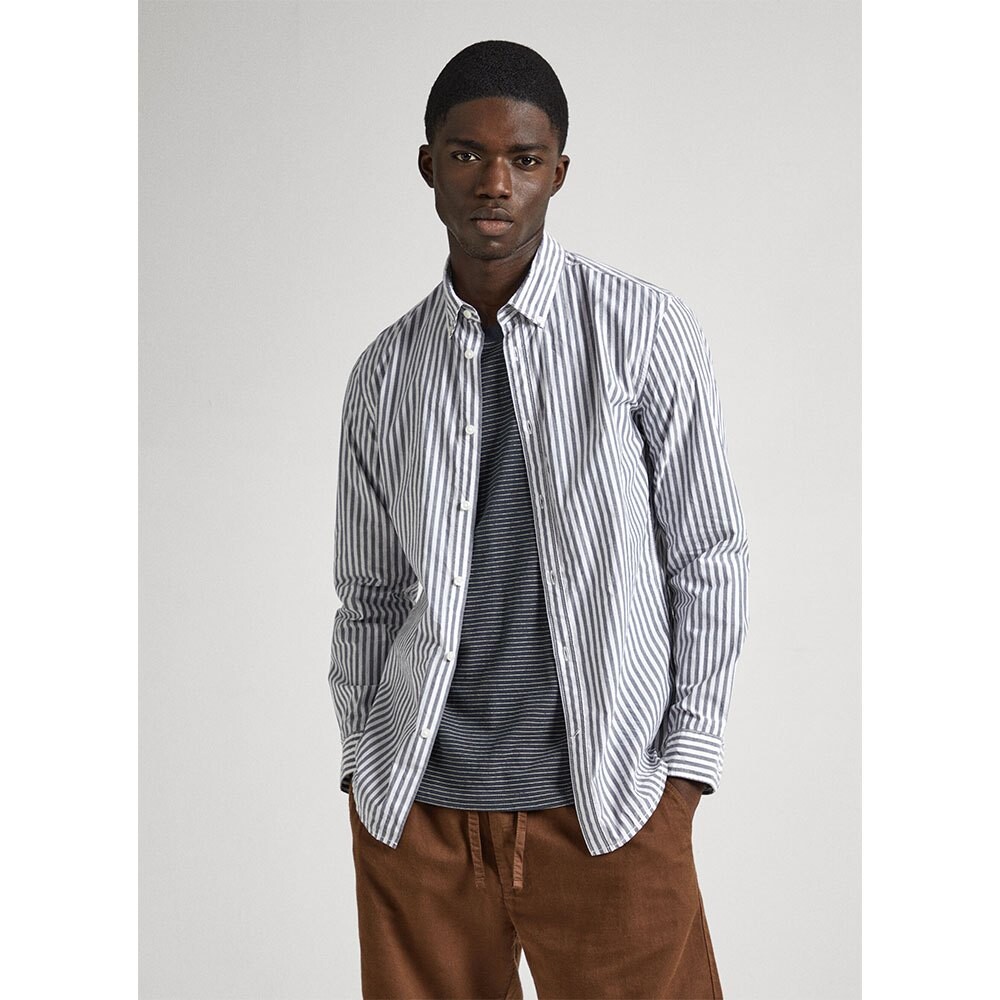 

Рубашка с длинным рукавом Pepe Jeans Pigdon, серый