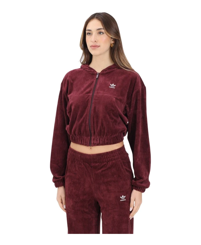 

Спортивный топ Essentials из шенили Adidas Originals, красный