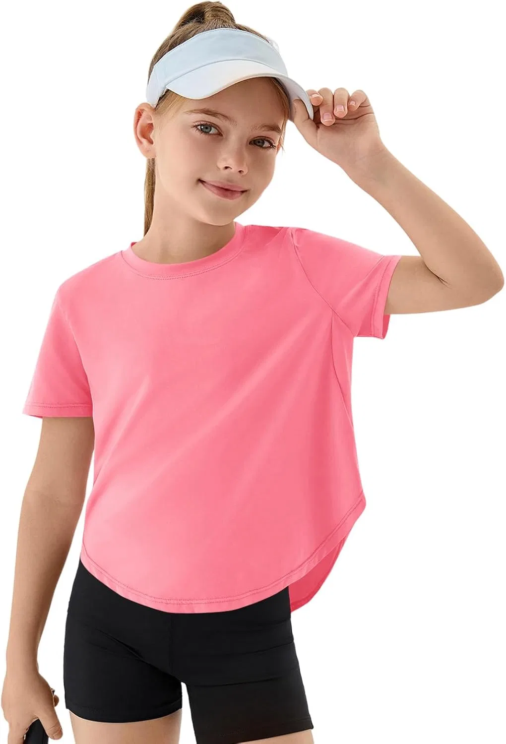 Детская футболка с быстросохнущей тканью Haloumoning, Light Pink
