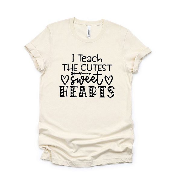 

Футболка с принтом I teach the cutest sweet hearts Simply Sage Market, Cream, Зеленый, Футболка с принтом I teach the cutest sweet hearts Simply Sage Market, Cream