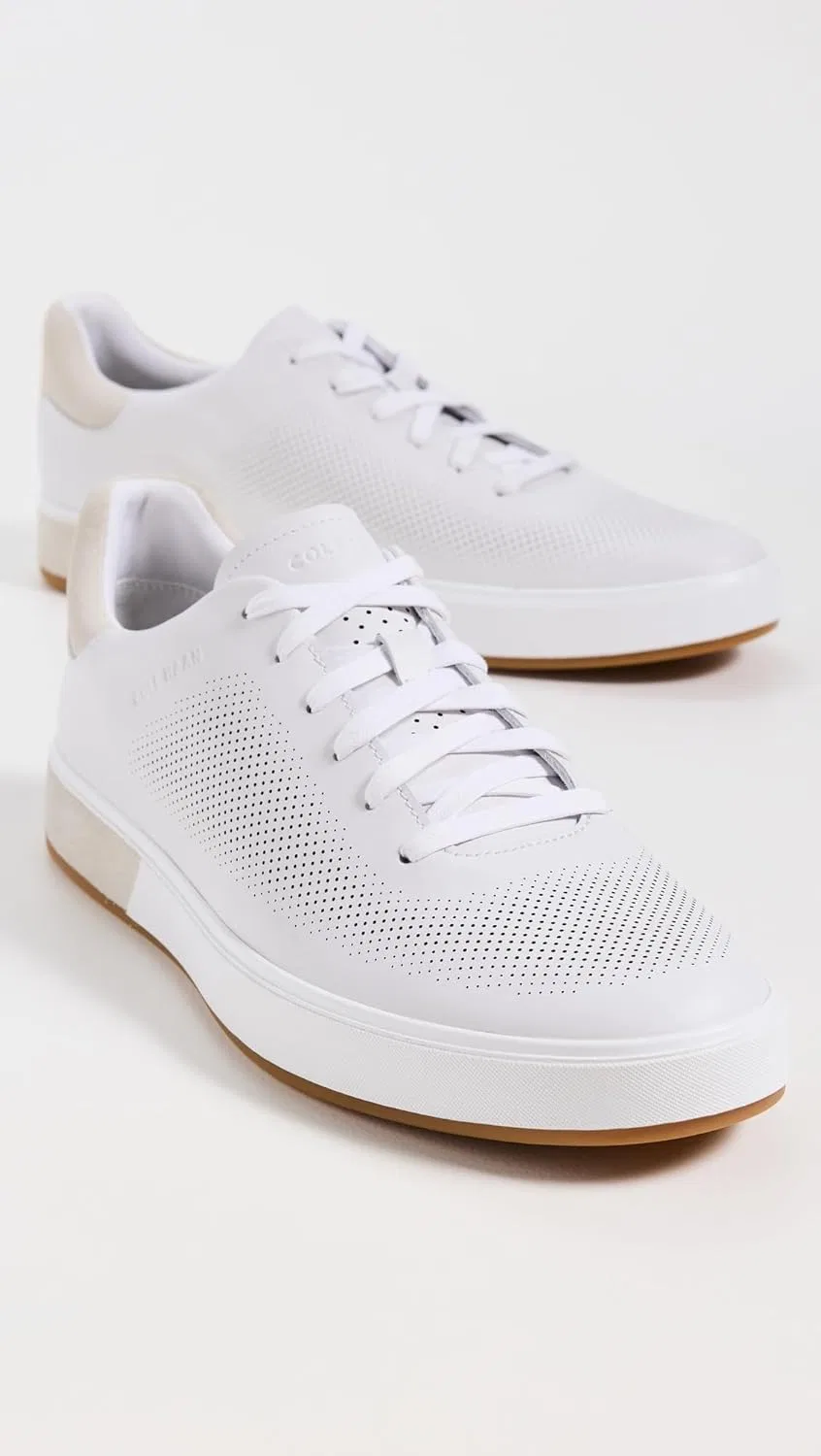 Кроссовки Cole Haan Grandpro Angleace Men's Shoes, Optic White Silver Birch Optic White — фото 4