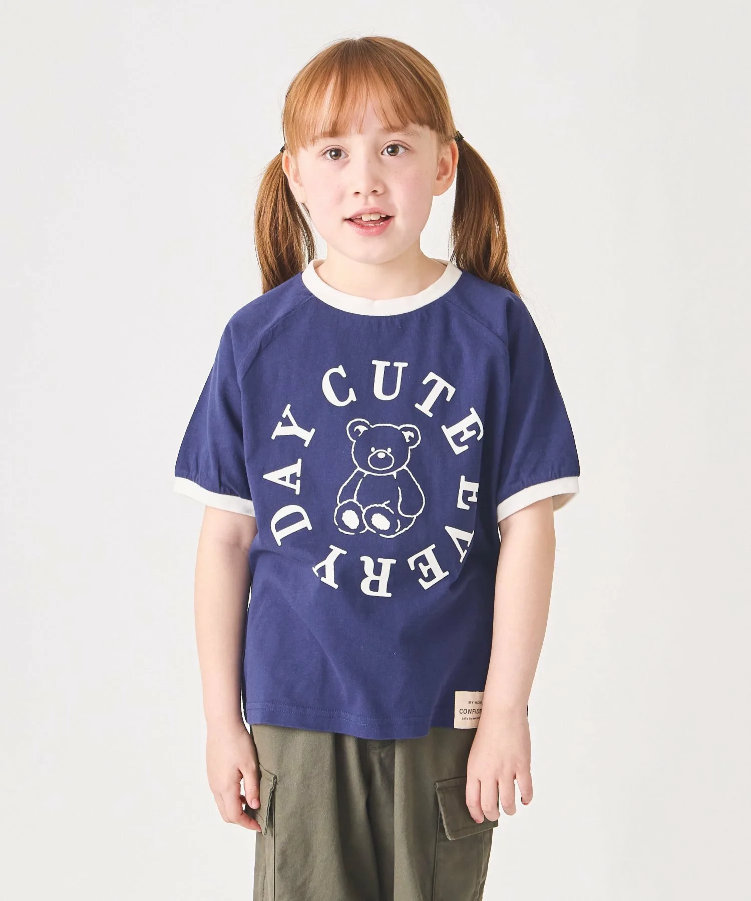 Футболка с коротким рукавом и принтом Ever Closet, Navy