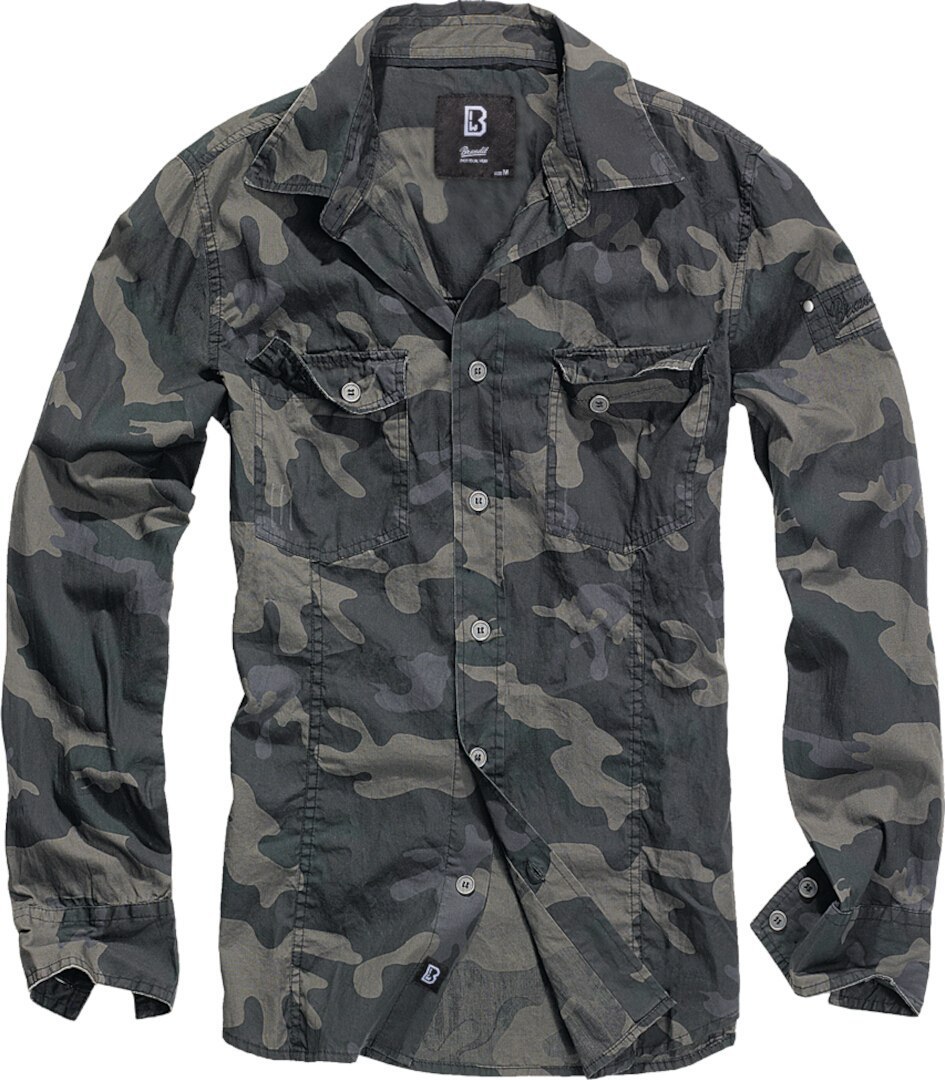 

Рубашка Brandit SlimFit Shirt, темный кмуфляж