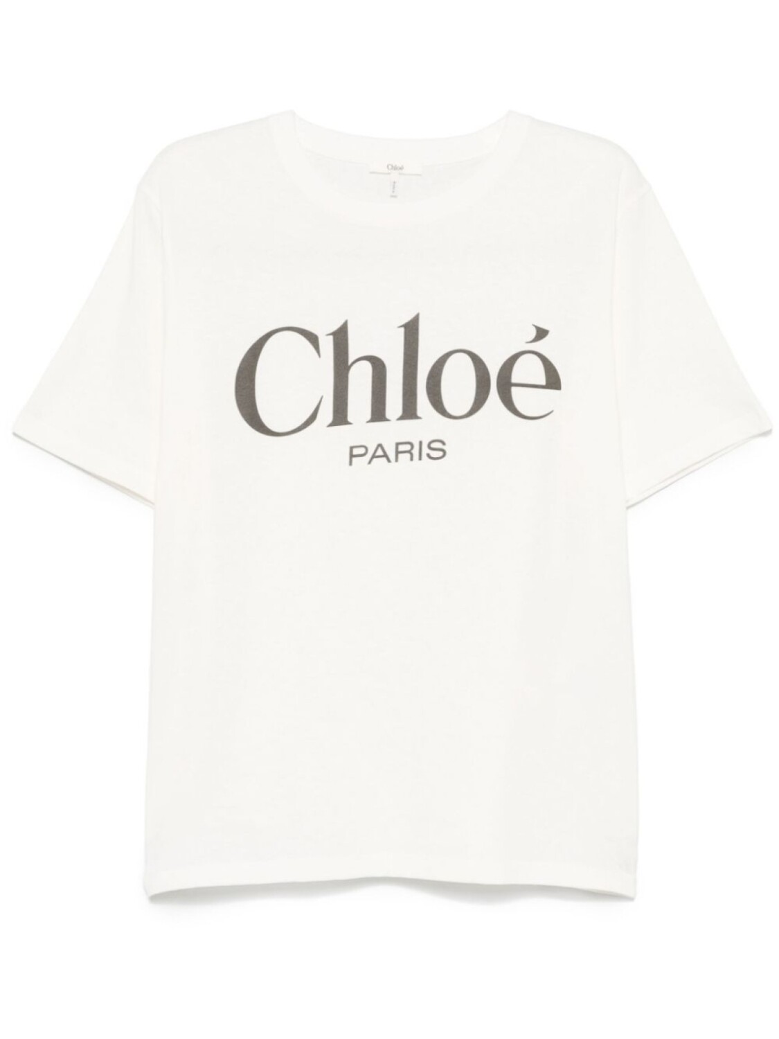 

Футболка из хлопка с логотипом Chloé, белый