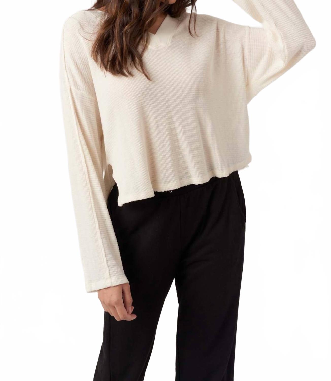 

PROJECT SOCIAL T Футболка с длинными рукавами и V-образным вырезом Underground Thermal Burnout, белая