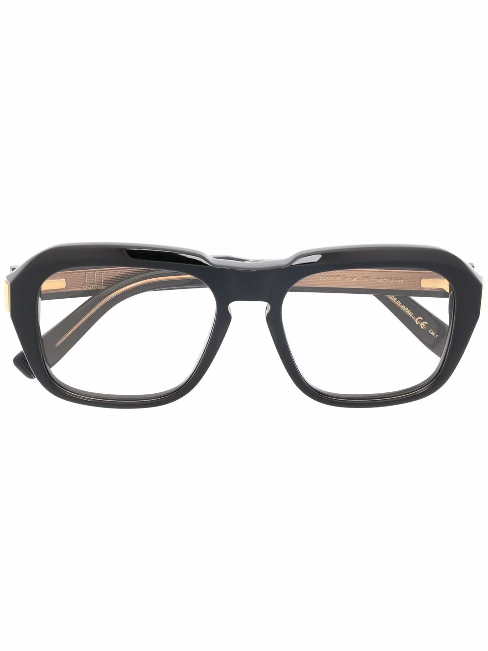 

Солнцезащитные очки в квадратной оправе Dunhill, черный