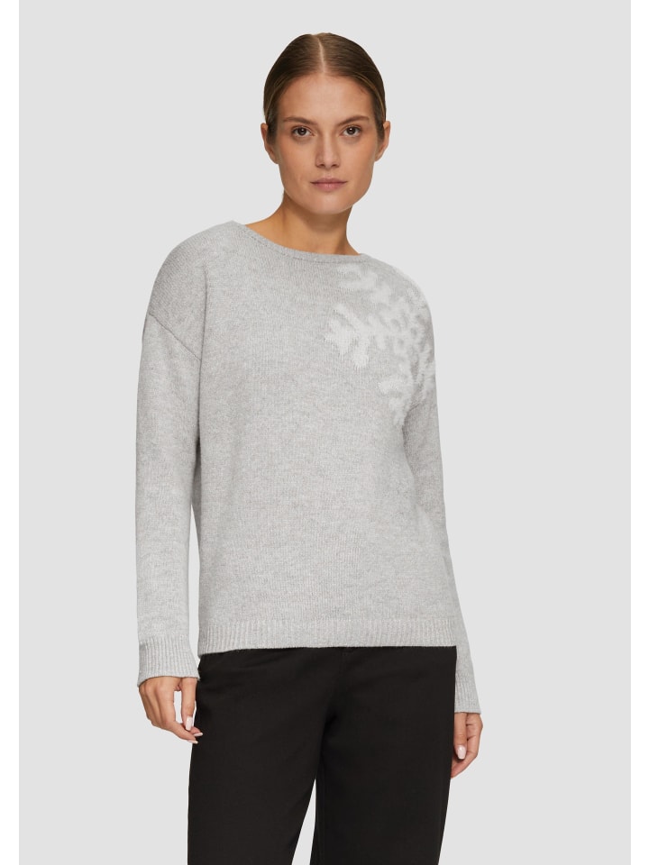 

Пуловер s.Oliver BLACK LABEL Strickpullover langarm, серый