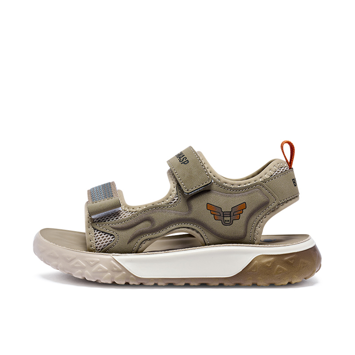 

Детские сандалии нескользящие дышащие легкие амортизирующие устойчивые к истиранию BIG WASP, хаки