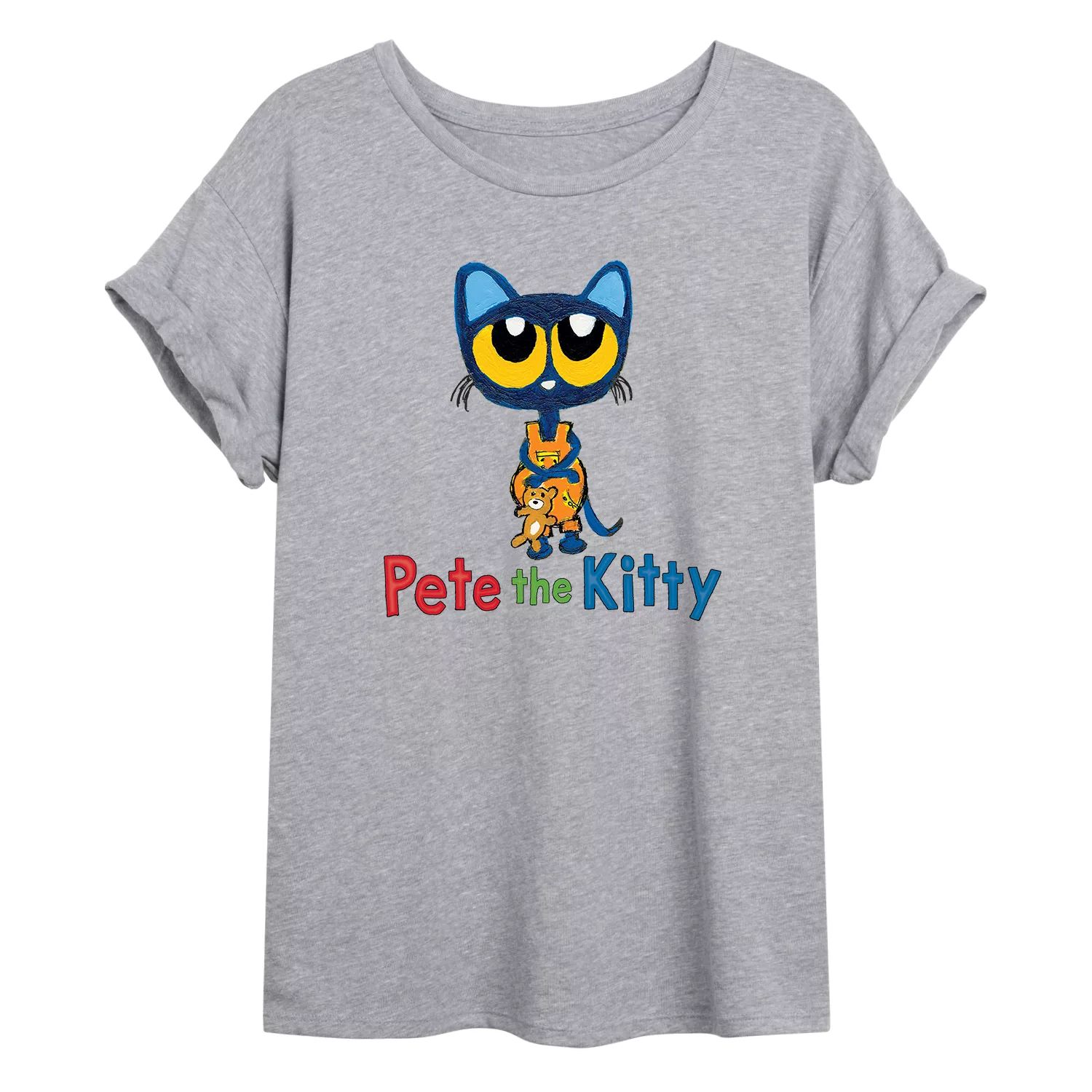 

Размерная футболка с рисунком Pete The Cat Kitten Pete для юниоров Licensed Character