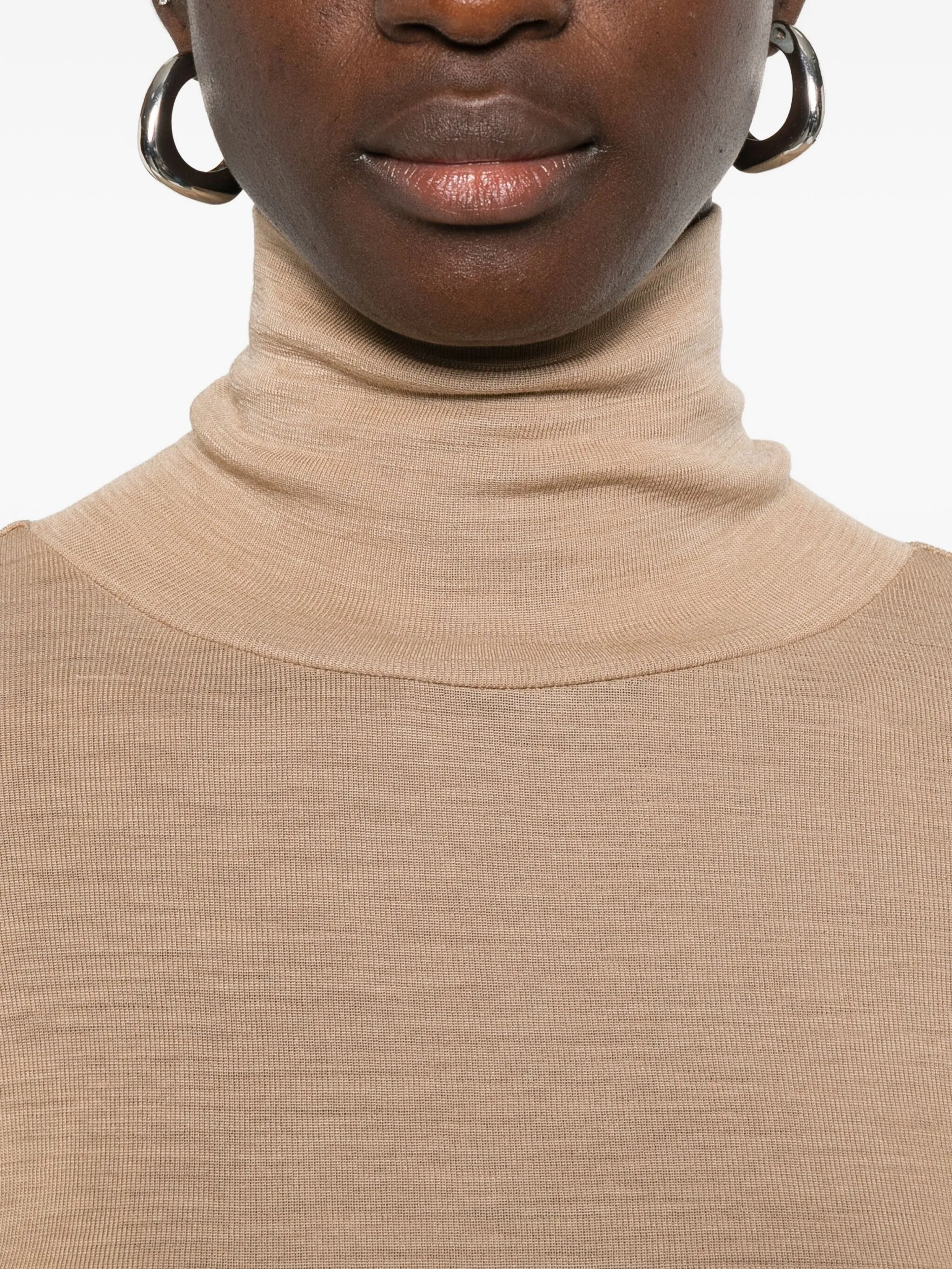 

Топ с высоким воротником Weekend Max Mara, нейтральный