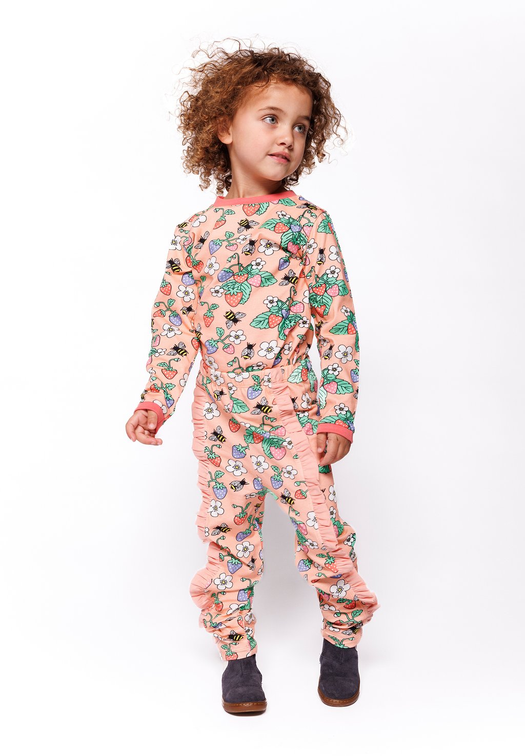 

Футболка с длинным рукавом LONG-SLEEVED Småfolk, розовый
