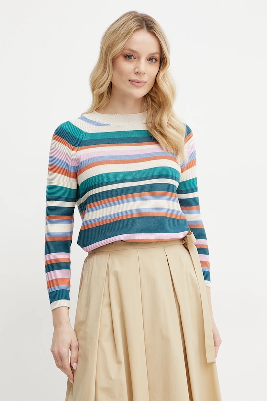 

Хлопковый свитер Weekend Max Mara, бежевый