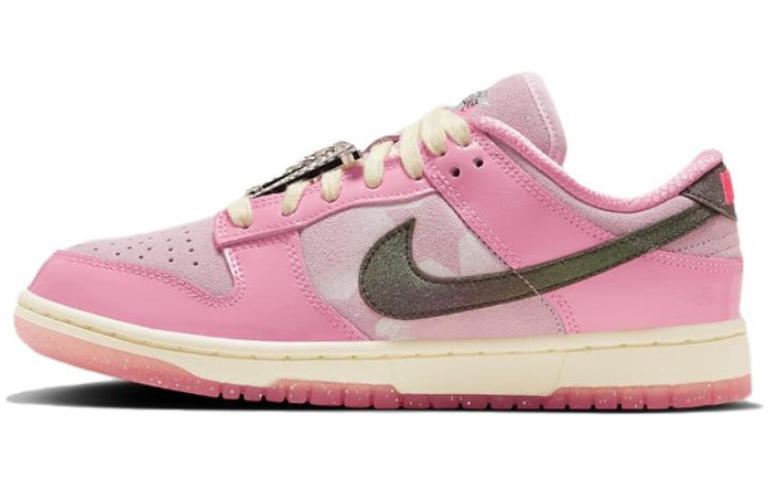 

Кроссовки Nike Dunk Skateboard Shoes Women's Low-Top Pink Red/White