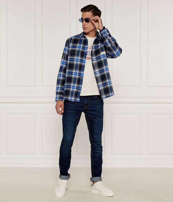 Кеды мужские Calvin Klein Jeans кожаные комбинированные, белый — фото 2