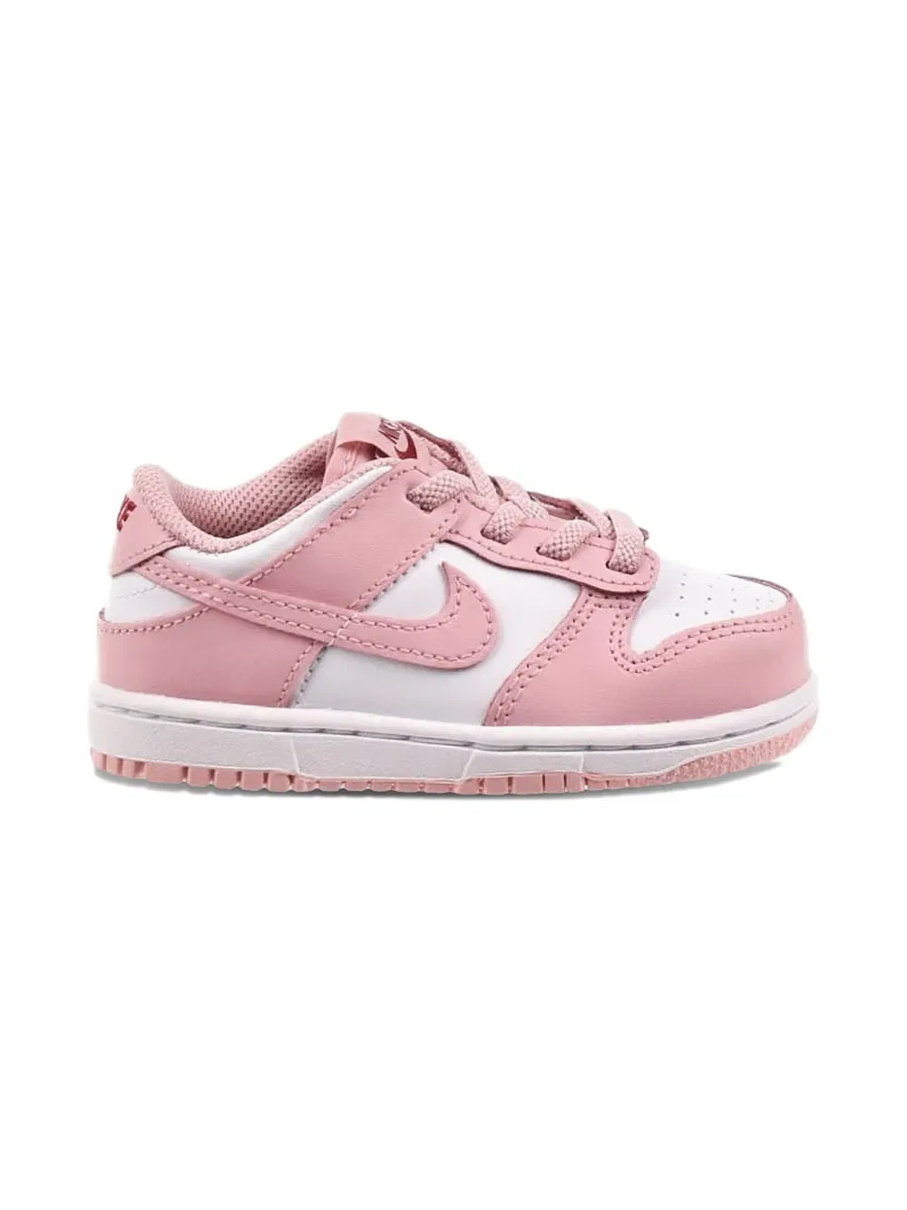 Низкие кроссовки Dunk "белый/гранатовый/розовый глазурь" Nike Kids, белый