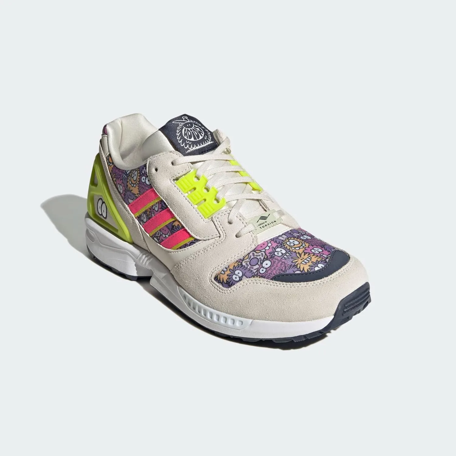Кроссовки Adidas ZX 8000 Ø27, белый/розовый/желтый — фото 3
