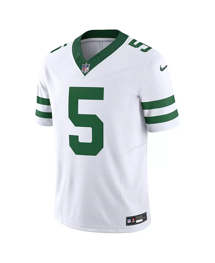 Мужская лимитированная джерси Garrett Wilson Legacy New York Jets Vapor F.U.S.E Nike, белый — фото 2