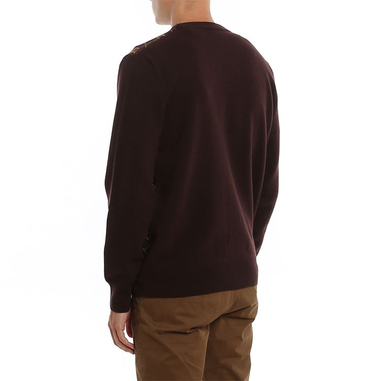 Толстовка Gucci GG Jacquard Alphabet Pattern Knitwear Colorblock, свободный крой, разноцветная — фото 3