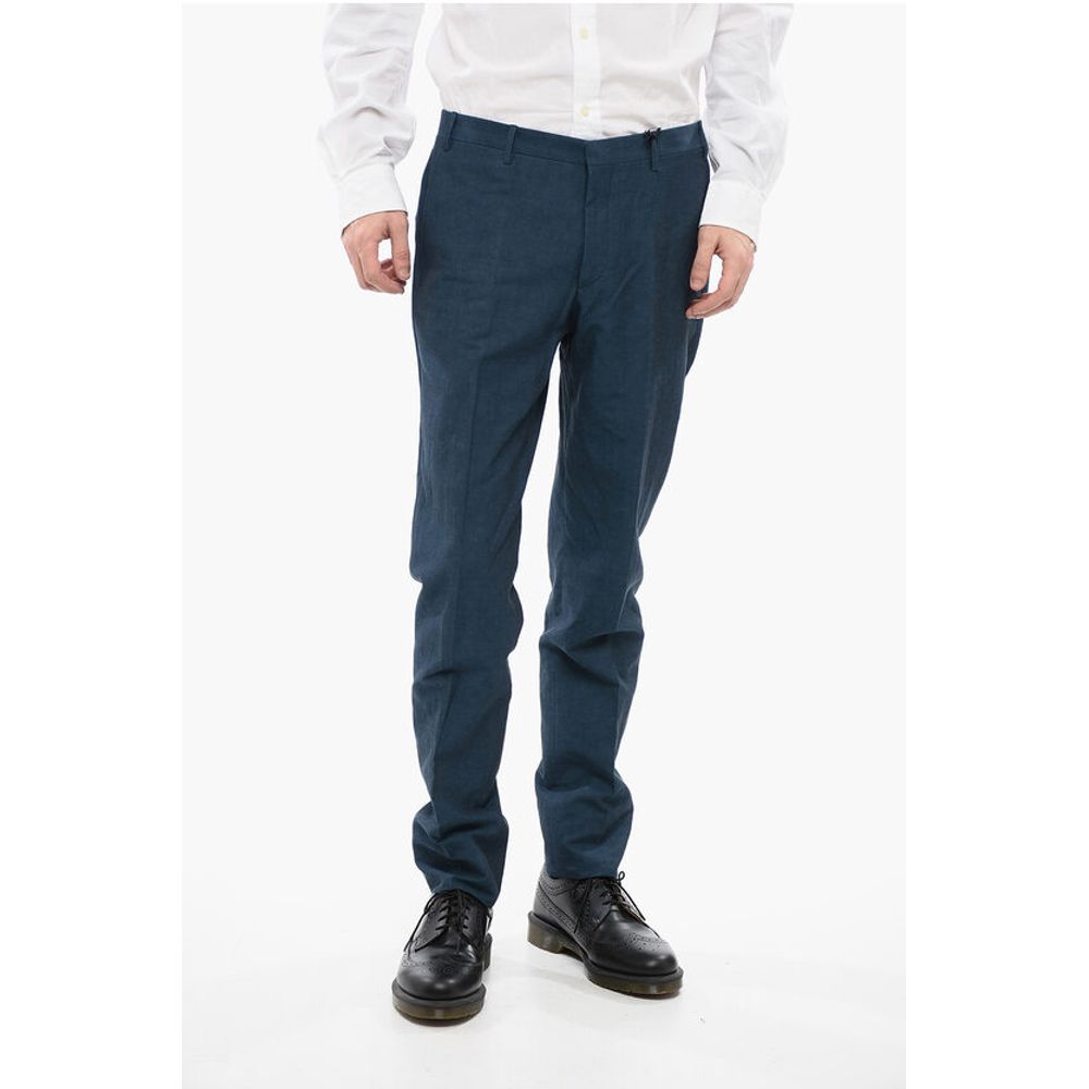 

CC COLLECTION Брюки RESET из смеси хлопка и льна Corneliani, Blue