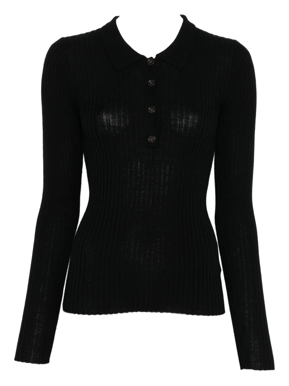 

Кардиган в рубчик на пуговицах Herskind, черный