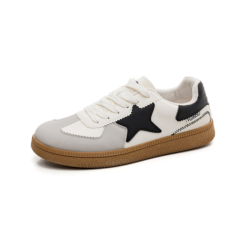 

Низкие немецкие армейские кроссовки мужские HUANQIU, бежевый черный