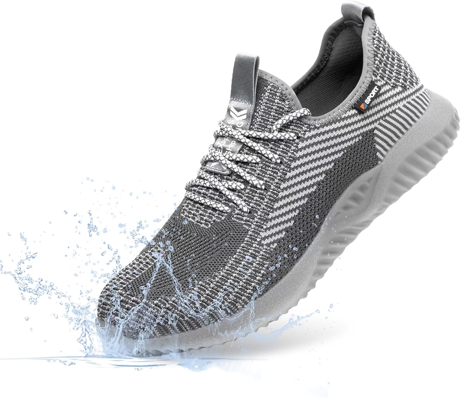 

Мужские водонепроницаемые стальные ботинки Furuian с защитным носком, удобные противоскользящие кроссовки для складской и строительной индустрии, серый