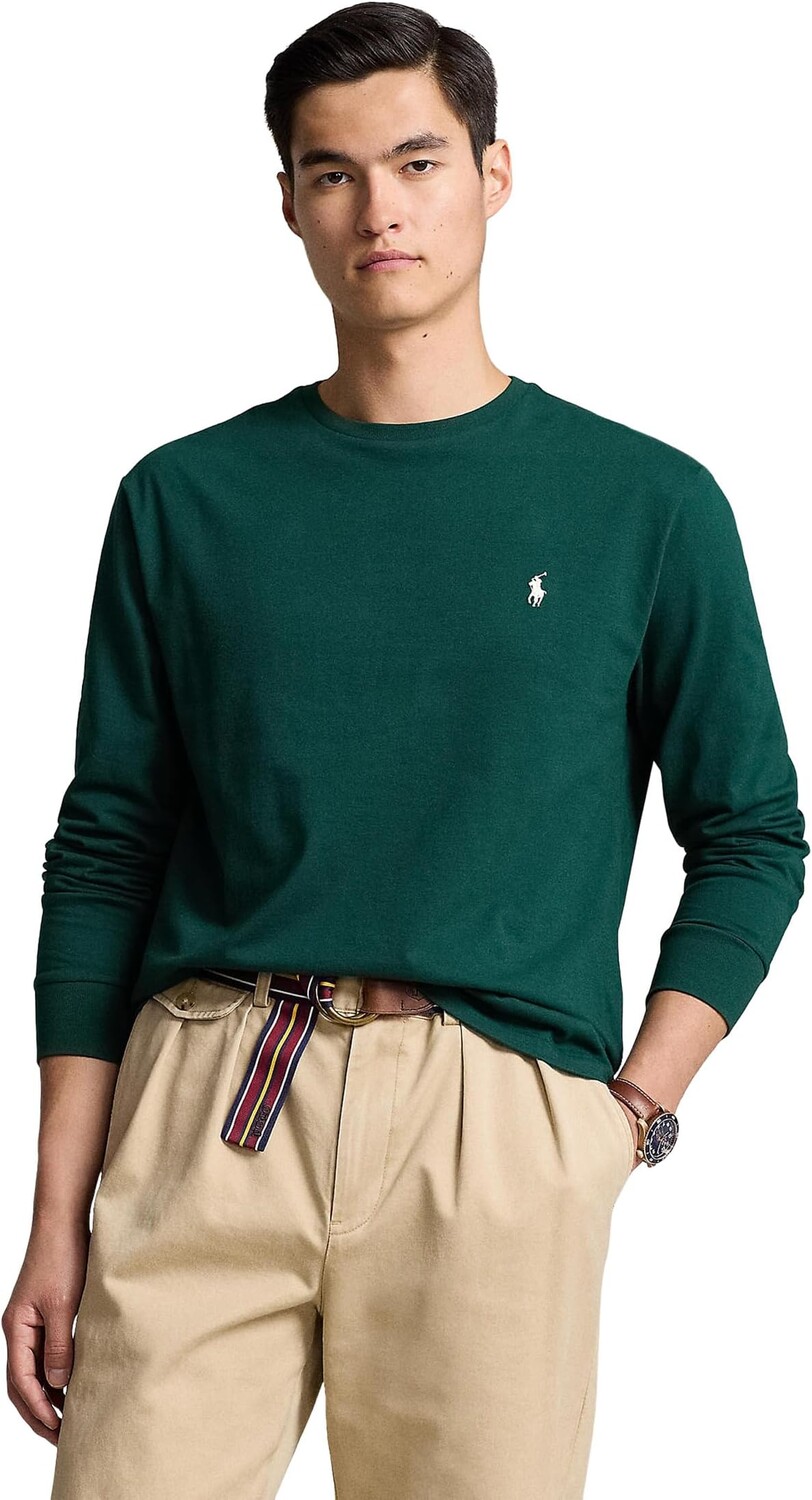 

Футболка Polo Ralph Lauren Classic Fit Big Pony Logo Jersey T-Shirt, цвет Moss Agate