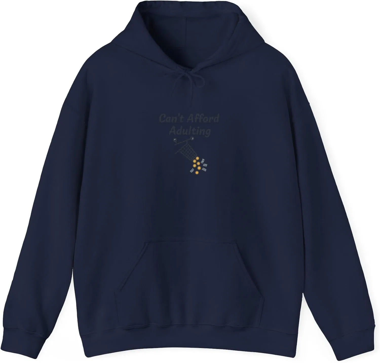 GENERIC Толстовка с капюшоном унисекс из плотной смесовой ткани Heavy Blend, Navy