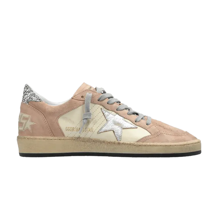 Кроссовки Golden Goose Wmns Ball Star Nougat Silver, розовый