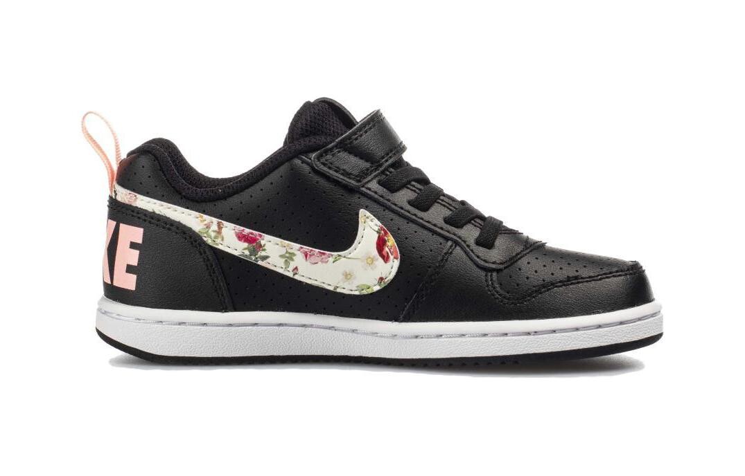 Кроссовки Nike Court Borough Kids Skateboarding Shoes PS Low-top Black, черный — фото 2