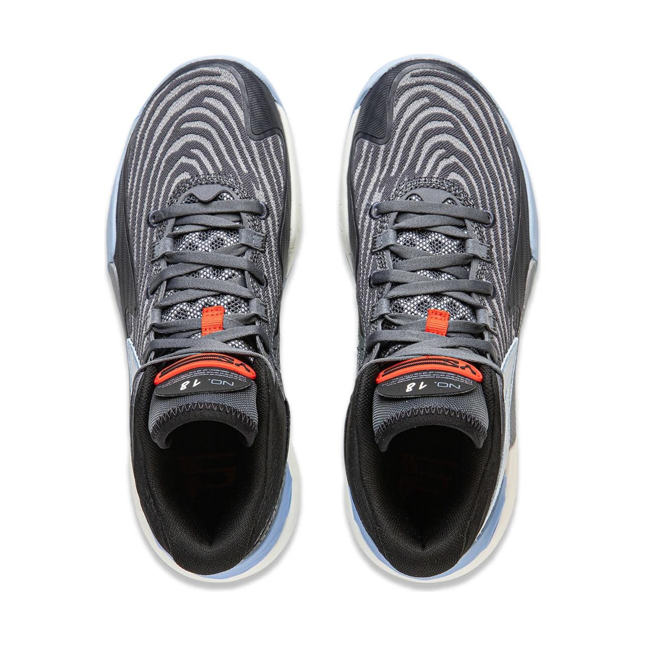 Баскетбольные кроссовки YOUNG Kids GS Low-top Blue Lining Young, серый — фото 3