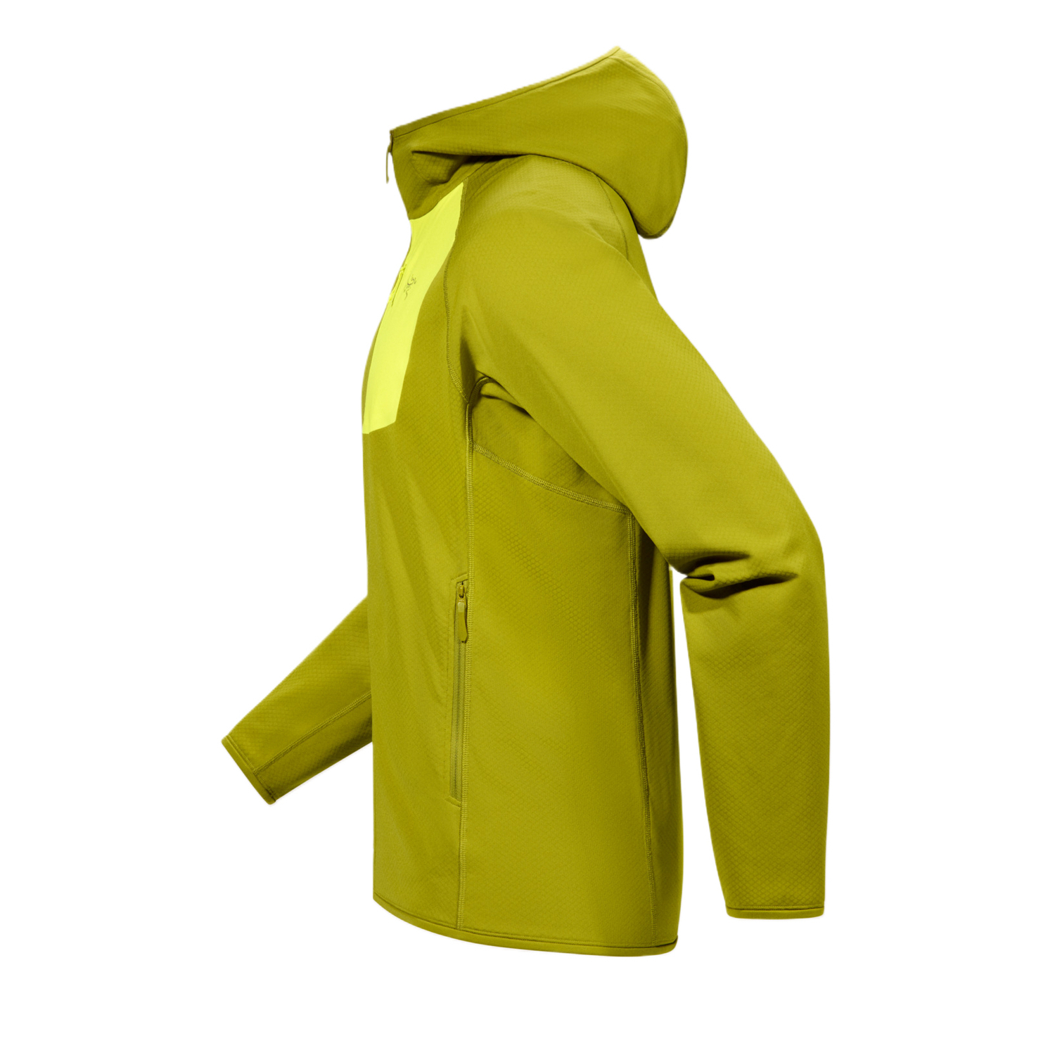 DELTA Куртки Мужские С Капюшоном Умеренные Другие Arcteryx, оливковый moss/euphoria зеленый — фото 2