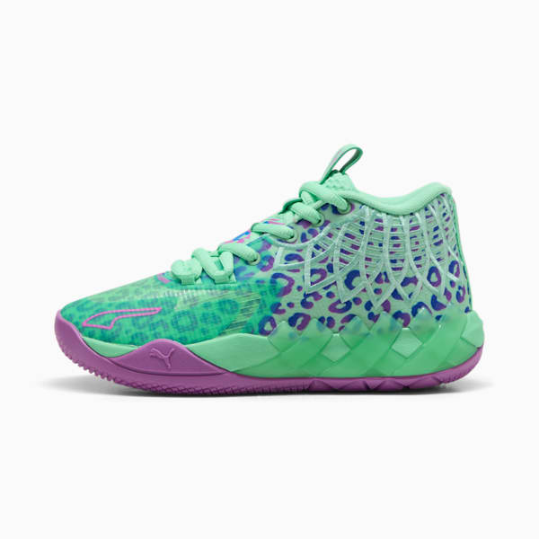

Баскетбольные кроссовки для больших детей Puma X Lamelo Ball Mb.01 Alien Safari, зеленый