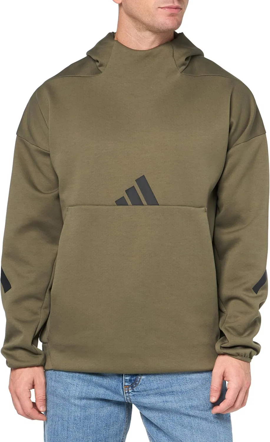 Толстовка Adidas Z.n.e. для мужчин, оливковый