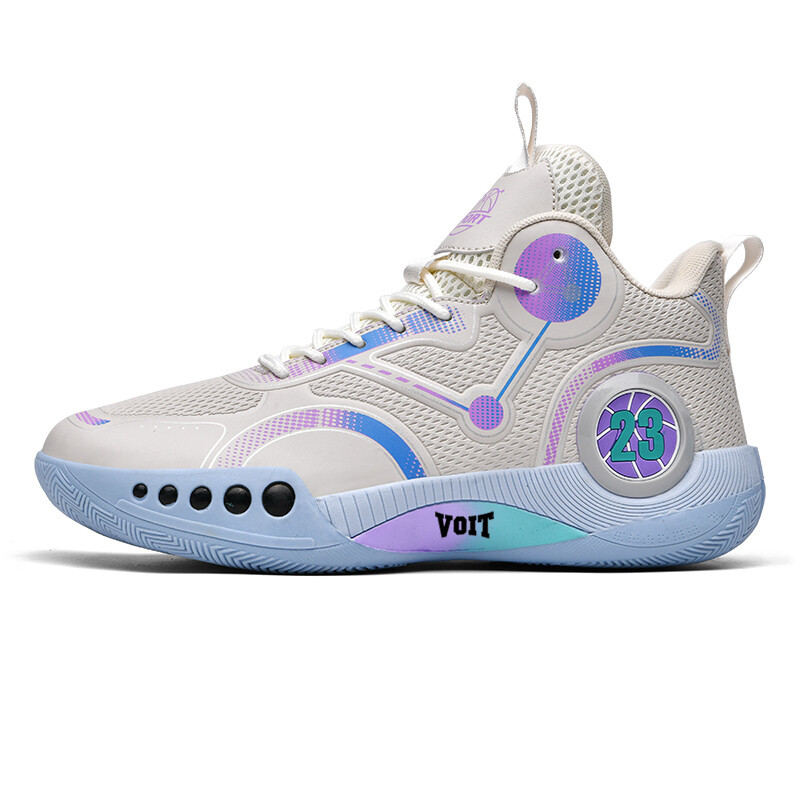 Детские баскетбольные кроссовки GS Low-top Saint Waters Three Point Waters, бежевый — фото 3