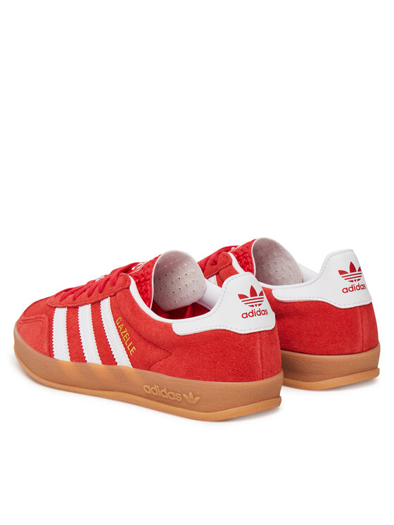 Кроссовки Gazelle Indoor JS3801 Adidas, красный — фото 3